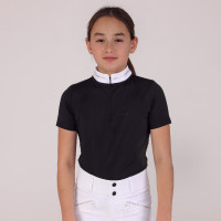 Camisa de concurso Optima LX joven jinete Shires Aubrion Negro