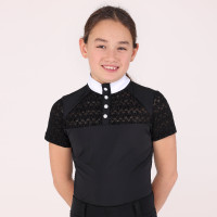 Camisa de concurso Optima Vx joven jinete Shires Aubrion Negro