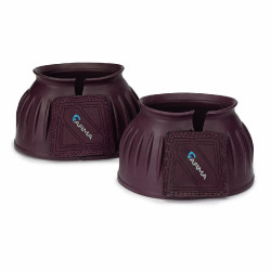Campanas con cierre de velcro Shires Arma Negro cereza