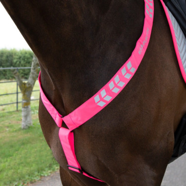 Collar de pecho Shires Equi-Flector® Rosa