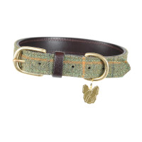 Collar para perro de tweed Shires Digby & Fox Cuadros rojo / amarillo / azul Motifs