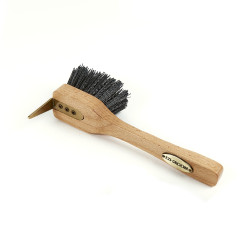Cureta con cepillo Premium Shires Ezi-Groom Madera Beige Cureta con cepillo Premium Shires Ezi-Groom Madera Beige