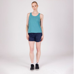 Camiseta sin mangas de algodón React Shires Aubrion Bruma Azul