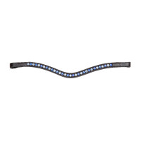 Frontal con strass azul Shires Velociti Gara Negro