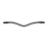 Frontal con strass iridiscente Shires Velociti Gara Negro