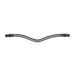 Frontal con strass iridiscente Shires Velociti Gara Negro