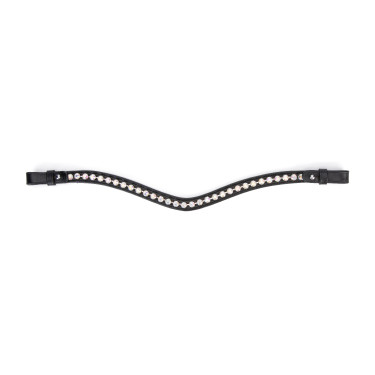 Frontal con strass iridiscente Shires Velociti Gara Negro