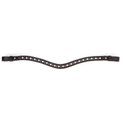 Frontal de strass negro Shires Velociti Gara Castaño Marr&amp;amp;amp;oacute;n
