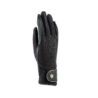 Guantes de equitación Aero FlexFit para niño Shires Aubrion Negro