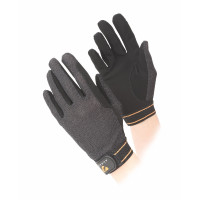 Guantes de equitación Stratos para niño Shires Aubrion Negro