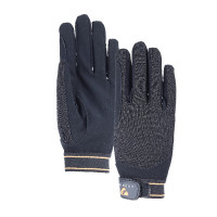 Guantes de equitación Stratos para niño Shires Aubrion Negro