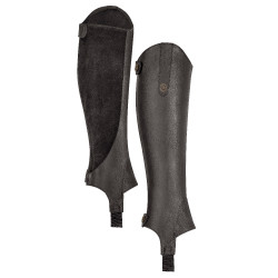 Mini-chaps sintéticas para adulto Shires Moretta Negro