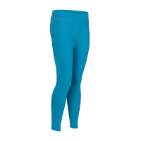 Legging de equitación React Rhythm para joven jinete Shires Aubrion Martin pescador Azul