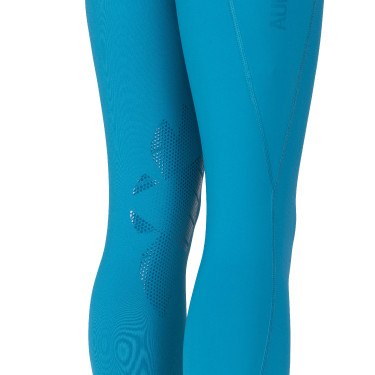 Legging de equitación React Rhythm para joven jinete Shires Aubrion Martin pescador Azul