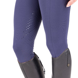 Leggings de equitación React Sculpt Shires Aubrion Medianoche Azul