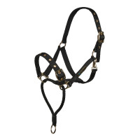 Cabezada de control Shires Arma Negro