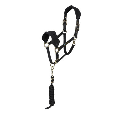 Cabezal y ramal polar Shires Arma Negro