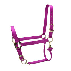 Cabezada ajustable Premium Shires Arma Frambuesa Rojo