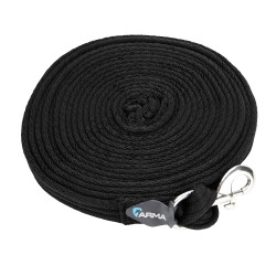 Cuerda de trabajo con correa acolchada Shires Negro