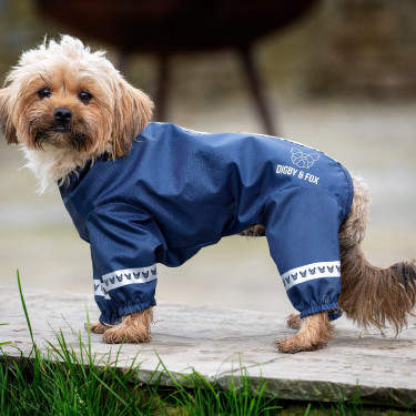 Abrigo para perro Cover-All Shires Digby & Fox Marino Azul marino