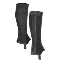 Mini-chaps de ante para niño Shires Moretta Negro