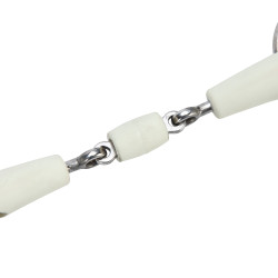 Mors Gag de dos anillas de doble rotura EquiKind Softie Shires Acero Gris