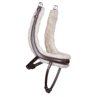 Muserola francesa curvada polar Shires Velociti Rapida Castaño Marr&amp;amp;amp;oacute;n