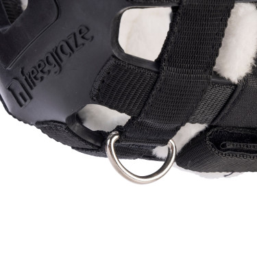 Cesta de pastoreo desmontable AirFlow Deluxe negra Shires FreeGraze Negro