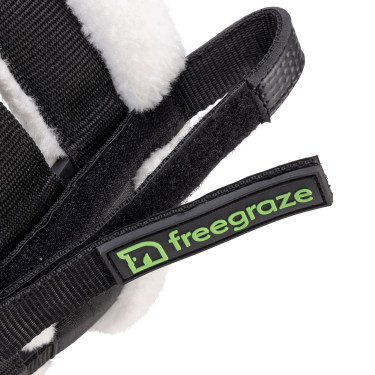 Cesta de pastoreo desmontable AirFlow Deluxe negra Shires FreeGraze Negro