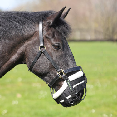 Cesta de pastoreo desmontable AirFlow Deluxe negra Shires FreeGraze Negro