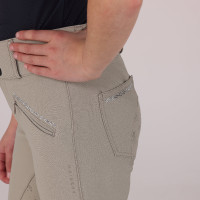 Pantalón de equitación Optima LX joven jinete Shires Aubrion Beige