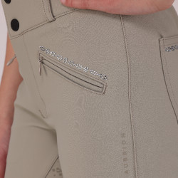 Pantalón de equitación Optima LX joven jinete Shires Aubrion Beige