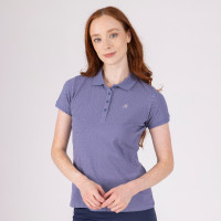 Polo de manga corta Equestrian Shires Aubrion Tormenta Azul