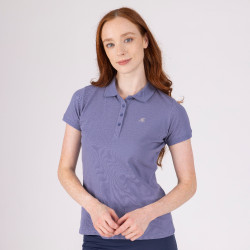 Polo de manga corta Equestrian Shires Aubrion Tormenta Azul