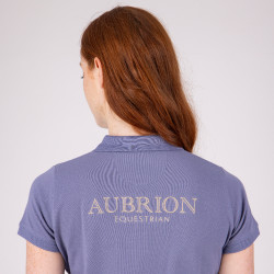 Polo de manga corta Equestrian Shires Aubrion Tormenta Azul