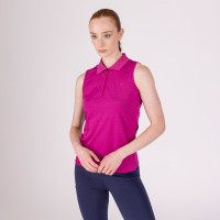 Polo técnico sin mangas React Shires Aubrion Fucsia Rosa