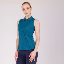 Polo técnico sin mangas React Shires Aubrion Martin pescador Azul