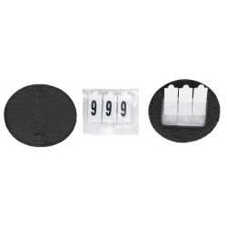Porta-números de brida Shires Velociti Negro
