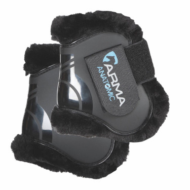Protectores de menudillo Nx-Jmp SupaFleece Shires Arma Negro
