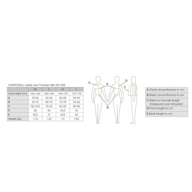 Chaleco de protección Komperdell Frontzip Slim Chaleco de protección Komperdell Frontzip Slim