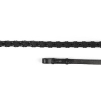 Riendas de cordón de cuero Shires Velociti Gara Negro