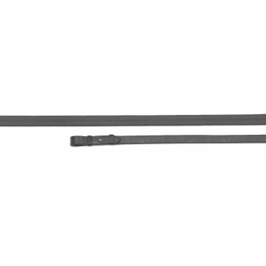 Riendas de goma con inserto de nailon Shires Velociti Gara Negro
