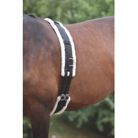 Cinchón de nailon con acolchado polar Shires Negro