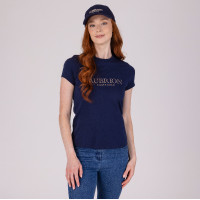 Camiseta Ecuestre Shires Aubrion Medianoche Azul