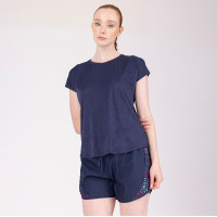 Camiseta técnica React Shires Aubrion Medianoche Azul