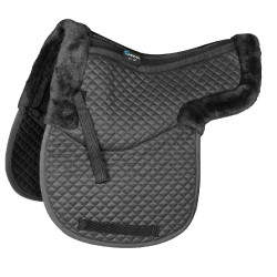 Manta de silla semidoblada Shires Arma Negro