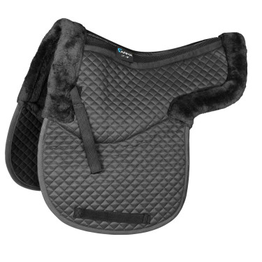 Manta de silla semidoblada Shires Arma Negro