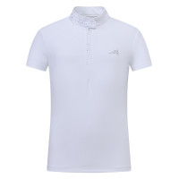 Polo de competición de manga corta Euro-Star Isabeau para niño/a Blanco