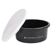 Cubo comedero con tapa 2L Imperial Riding Basic Negro