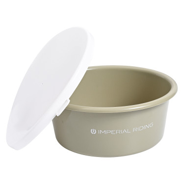 Cubo comedero con tapa 6L Imperial Riding Basic Oliva clara Verde
